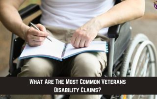 True Vet Solutions in Middleburg, FL - Picture of a disable Veteran with text What are the most common veterans disability claims?